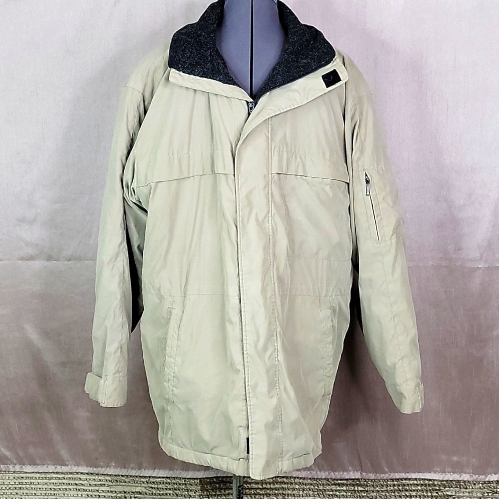 ST. JOHN'S BAY Tan Insulated Coat Large